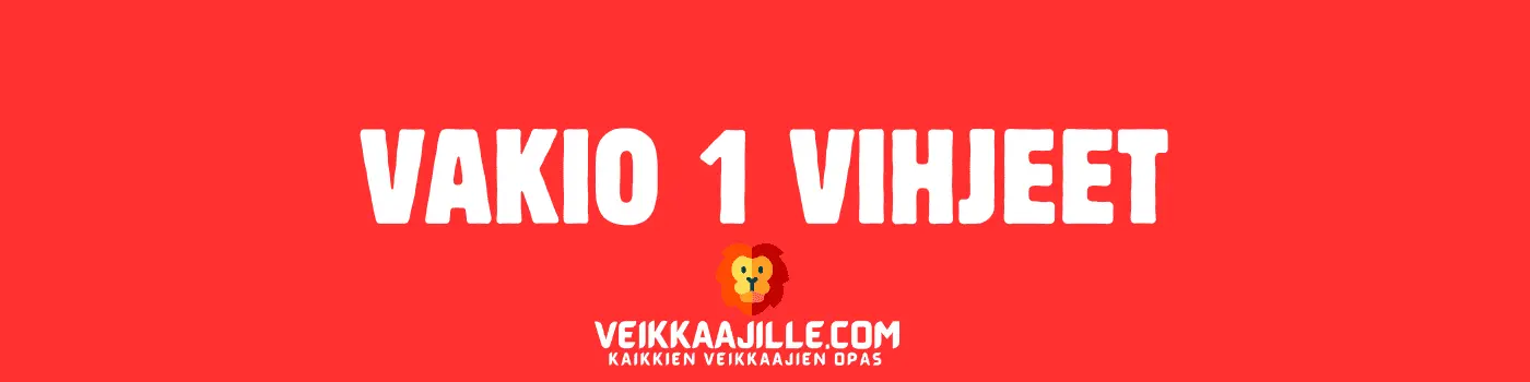 Vakio 1 vihjeet
