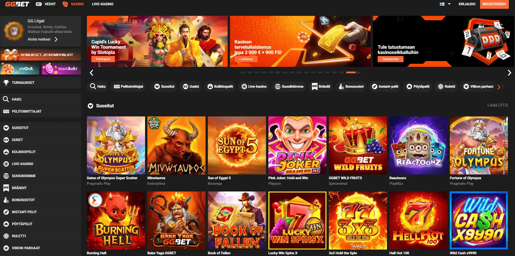 kolikkopelit gg.bet